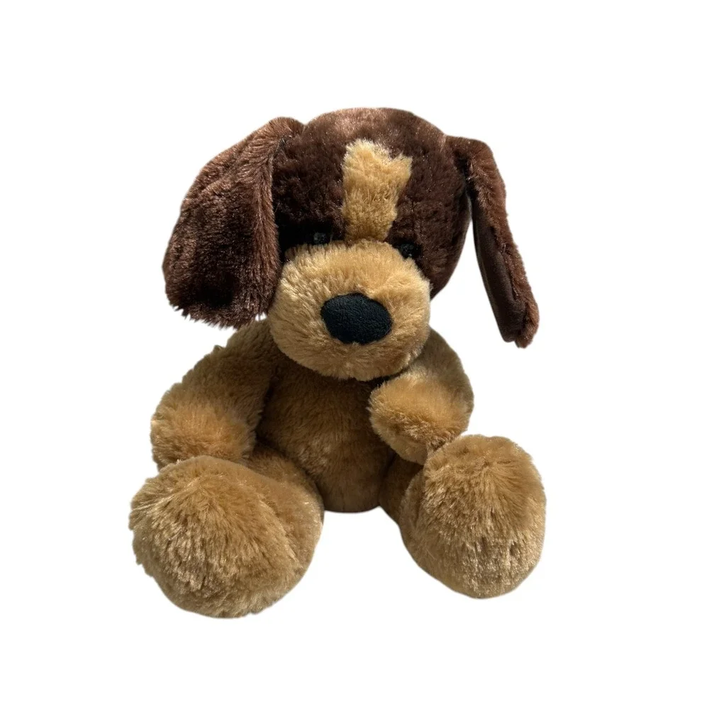 Build a‎ Bear BAB Brown Tan Puppy Dog Plush Stuffed Two Tone Soft Stuffed Animal
